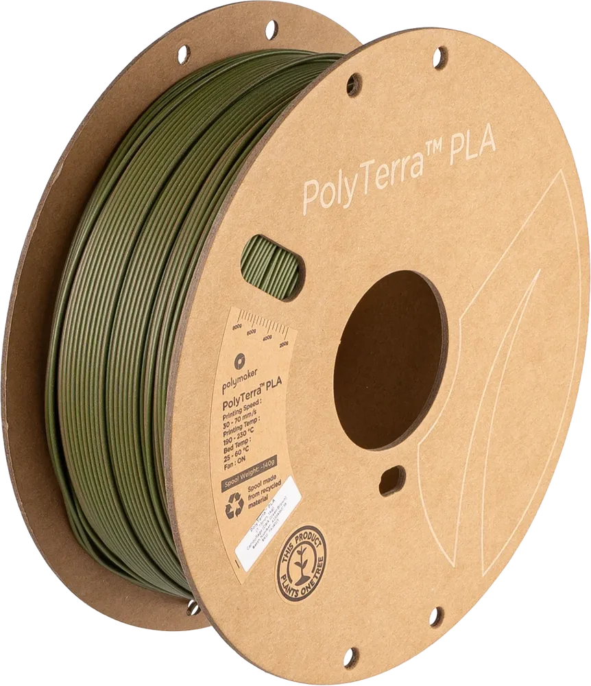 PolyTerra™ Dual PLA – Camouflage (Dark Green-Brown) #5F6244+