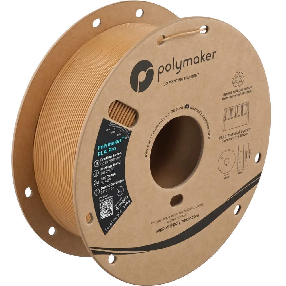 Polymaker™ PLA Pro (Formerly PolySonic™ PLA Pro) – Army Beige