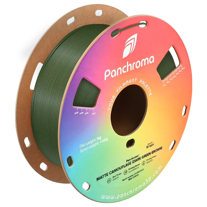 Panchroma™ Dual Matte PLA – Camouflage (Dark Green-Brown) #5F6244+