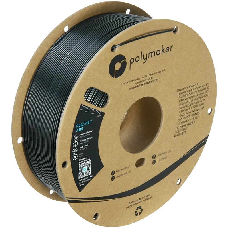 Polymaker™ ABS (Formerly PolyLite™ ABS) – Black