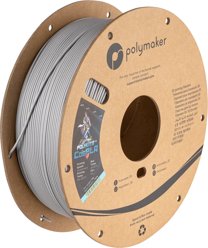 PolyLite™ CosPLA – Version A - Durability with extra sand-ability